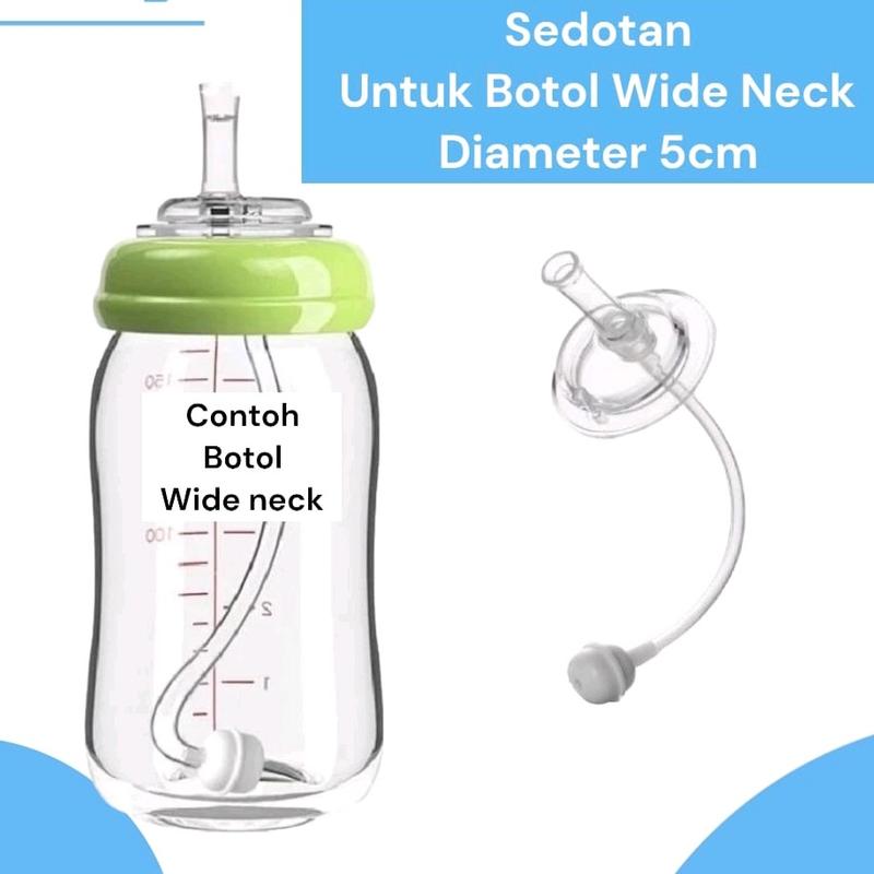 Sedotan Pengganti Dot Untuk Botol Wide Neck Diameter 5 cm 1