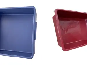 Bak Segi Super Omahqu – Bak Plastik Panjang 39 cm, Lebar 32 cm, Tinggi 13 cm | Bak Cuci Piring | Wadah plastik serbaguna | Box plastik segi untuk dapur | Bak Plastik Besar Persegi | Bak Tahu | Wadah Marinasi | Litter Box | Kotak Pasir | Penyimpan Donat |