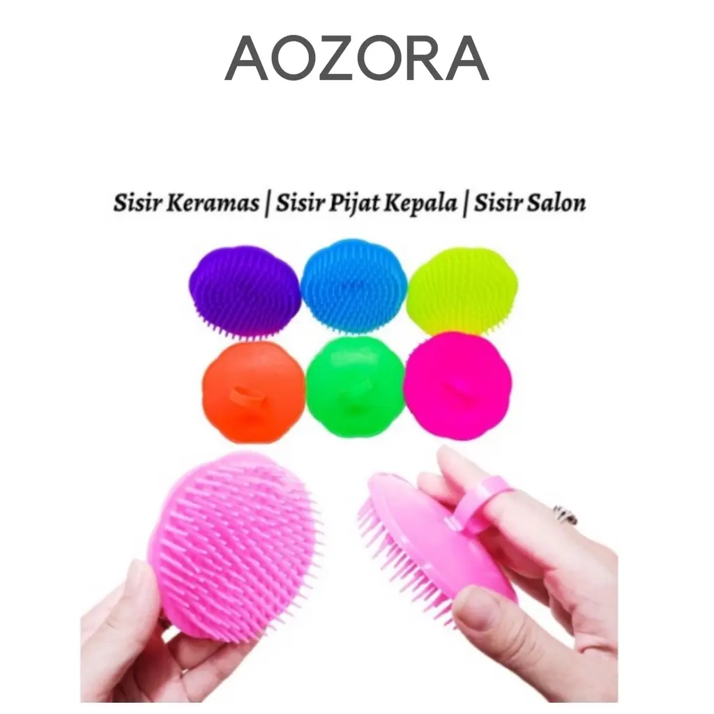[ Aozora ] Sisir Keramas Rambut ( 002 )