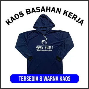 BISA COD kaos basahan kerja bersablon SPEK KULI kaos kerja lengan panjang proyek sawah berkebun bertani DLL