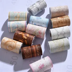 Wallpaper Sticker Dinding Border List Stiker Dekorasi Rumah 10CM X 10M Border List Tembok Anti Air