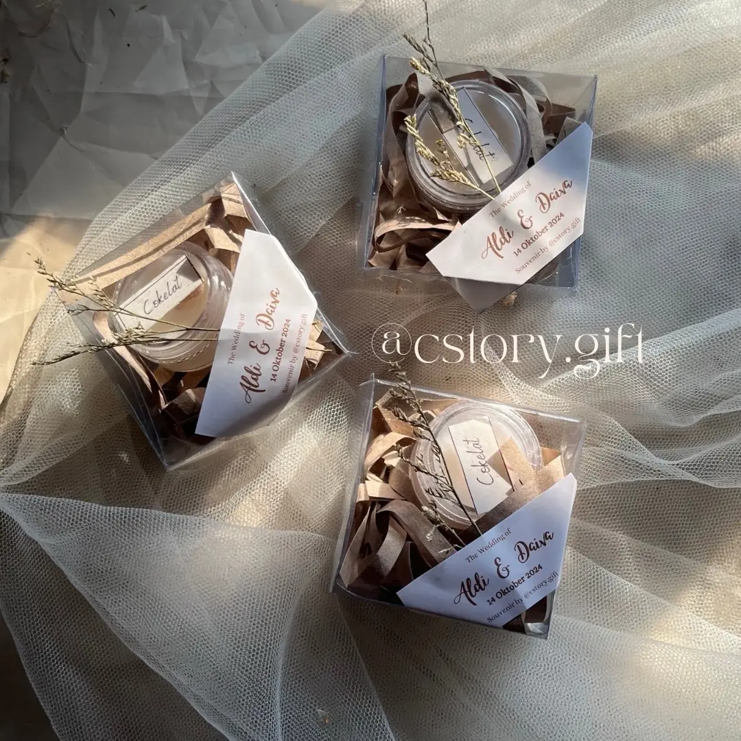 souvenir lilin aromaterapi isi 20 pcs kemasan mika aesthetic