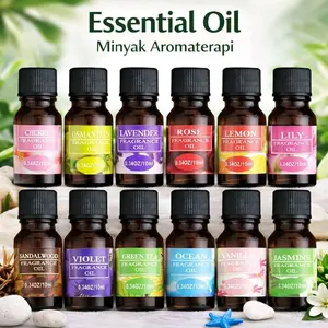 Essential Oil Minyak Aromaterapi 10ml - Humidifier Aromatherapy Diffuser Aroma Menenangkan Segar Nyaman Cocok Untuk Ruangan Rumah Kantor