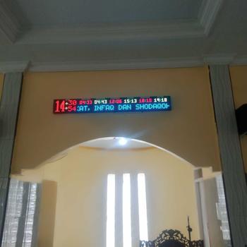 Product Review of jam digital masjid rgb ukuran 160x20cm & 200x20cm from -**y p**z 0