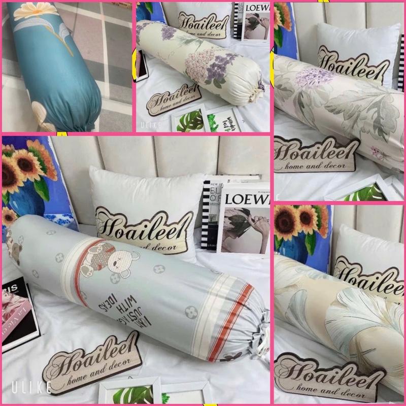 VỎ GỐI ÔM LỤA THÁI Dây Rút 2 Đầu đủ màu sắc chọn lựa kích thước 35cm x1m