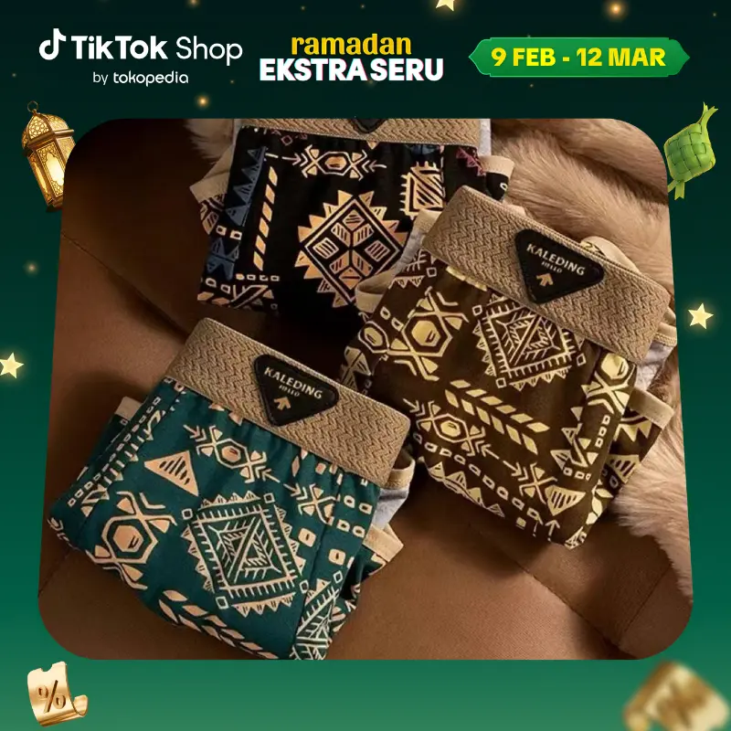[VIMISU]Celana dalam pria dewasa bahan polyester lembut tidak bikin gatal dan panas menyerap keringat berlebih boxer pria best seller