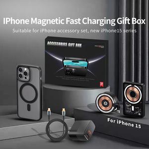 Luxury six-piec set gift box Fast Charge Magentic power bank 5000mAh with PD20W charging suitable for iphone11 12 13 14 Pro max Charger Powerbank Mobile