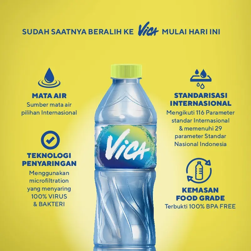5 KARTON AIR MINERAL VICA PET 220ML [120 BOTOL] 6