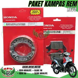 Paket 2 Item Kampas Rem Cakram Depan & Belakang Blade Revo absolute Revo fi blade fi