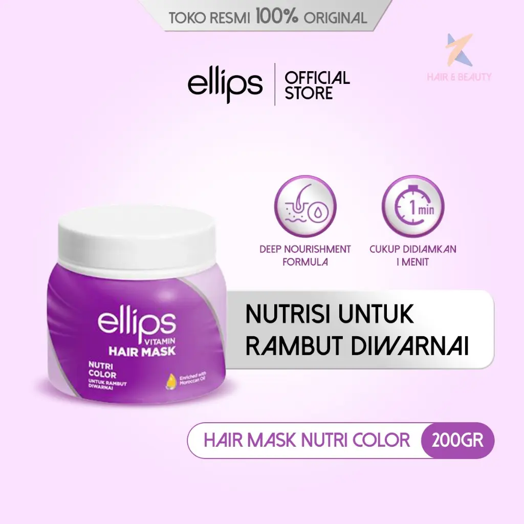 Ellips Hair Mask Nutri Color Jar 200g