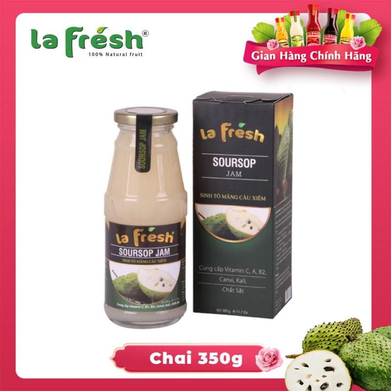 Sinh Tố Mãng Cầu Lafresh Đà Lạt Chai Thủy Tinh 350ml - Dễ dùng, Pha chế nhanh…