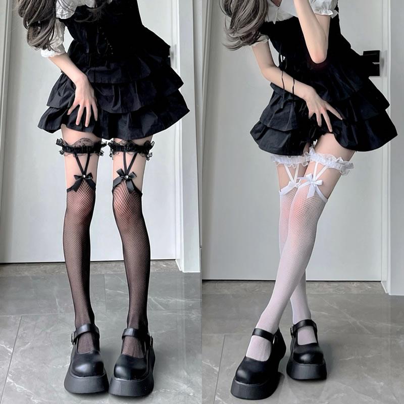 Tất Cao Đến Đùi, 1 Đôi, Thích Hợp Cho JK Lolita Và Cô Gái, Tất Dài, Phong Cách Lolita