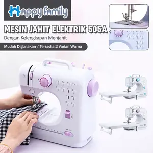 (HF) Mesin Jahit Mini Type 505A 12 Pola Jahitan Mesin Jahit Portabel serbaguna