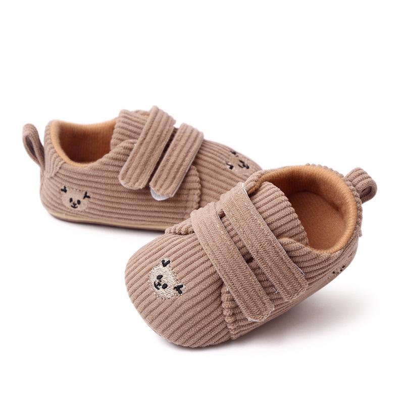 Product Introduction of 2023 Spring Embroidered Baby Bear Shoes with Velcro Stripe Children's Shoes and Walking Shoes 17