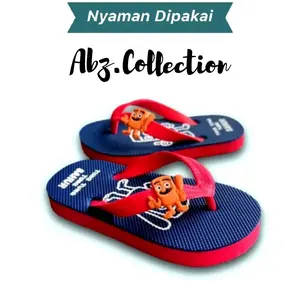 Tung Tung Tung Sahur Sandal Jepit Bagus Anak Cowok Lucu Viral Anomali size 21 sampai 35