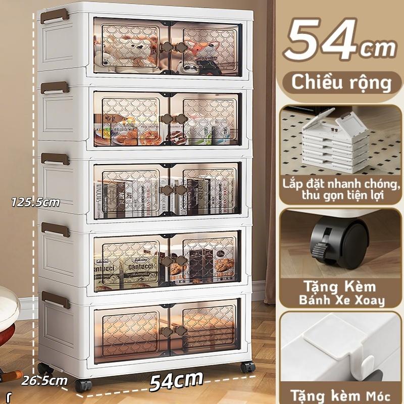 【 54CM RỘNG  Tủ quần áo gập lớn,Tủ đồ trẻ em - Tủ đựng đồ ăn vặt,  Tủ giày,Đồ lưu trữ nhà bếp,Tủ đựng đồ ăn vặt: Tủ đựng chén bát, Đồ lưu trữ nhà bếp không cần lắp ráp- Tủ giày/Đồ lưu trữ di động không cần lắp ráp. Tủ đựng đồ đa năng(158114)