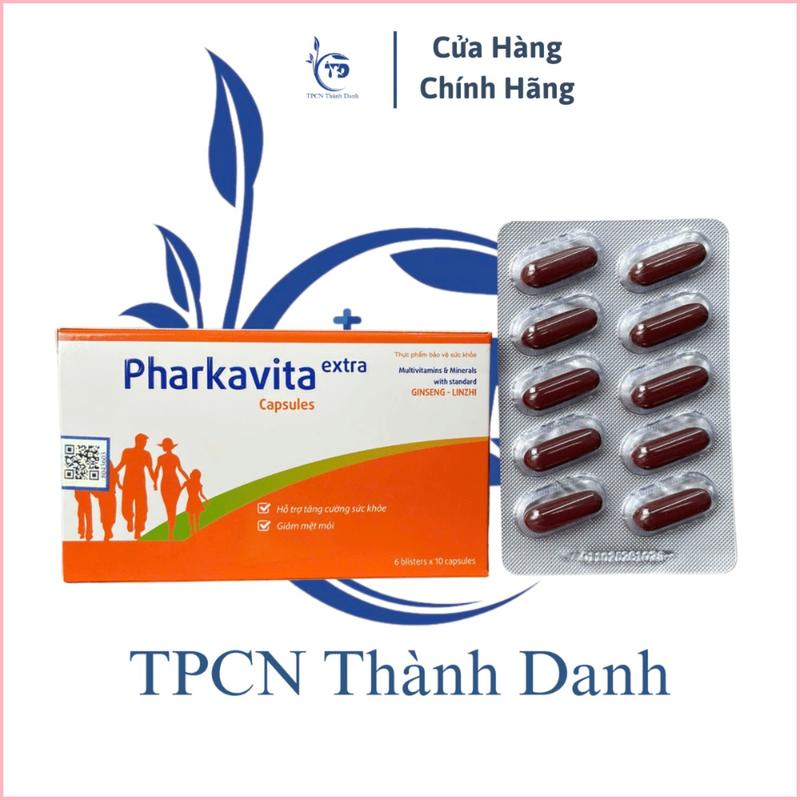 [Mới về] Viên Uống PHARKAVITA EXTRA Bổ Sung Vitamin Tăng Đề Kháng, Giảm Mệt Mỏi, Ăn Ngon - Hộp 60 Viên