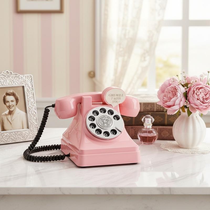 Điện thoại trang trí, điện thoại cổ điển sáng tạo và dễ thương, điện thoại cổ điển làm quà tặng, dụng cụ hỗ trợ chụp ảnh, quà tặng cho lễ kỷ niệm, quà sinh nhật, Halloween, Giáng Sinh, Ngày Thanksgiving, quà sinh nhật. binh cay canh