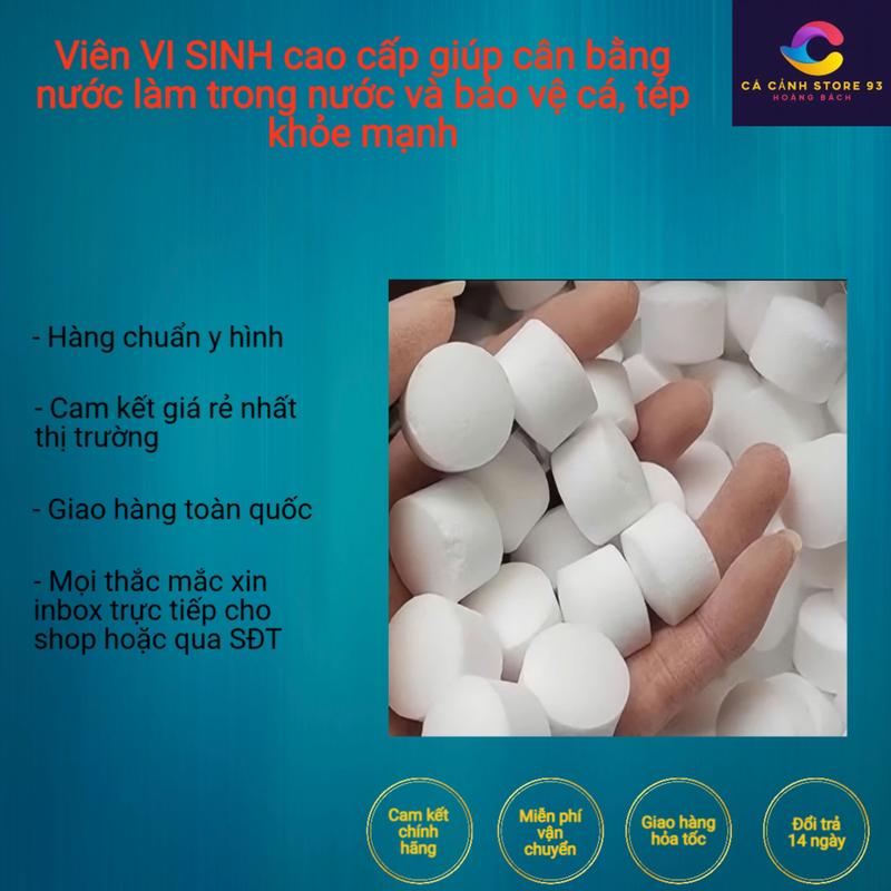 Vi sinh dạng viên nén - thải độc nước , sử lý chất thải bể cá , khử mùi tanh…