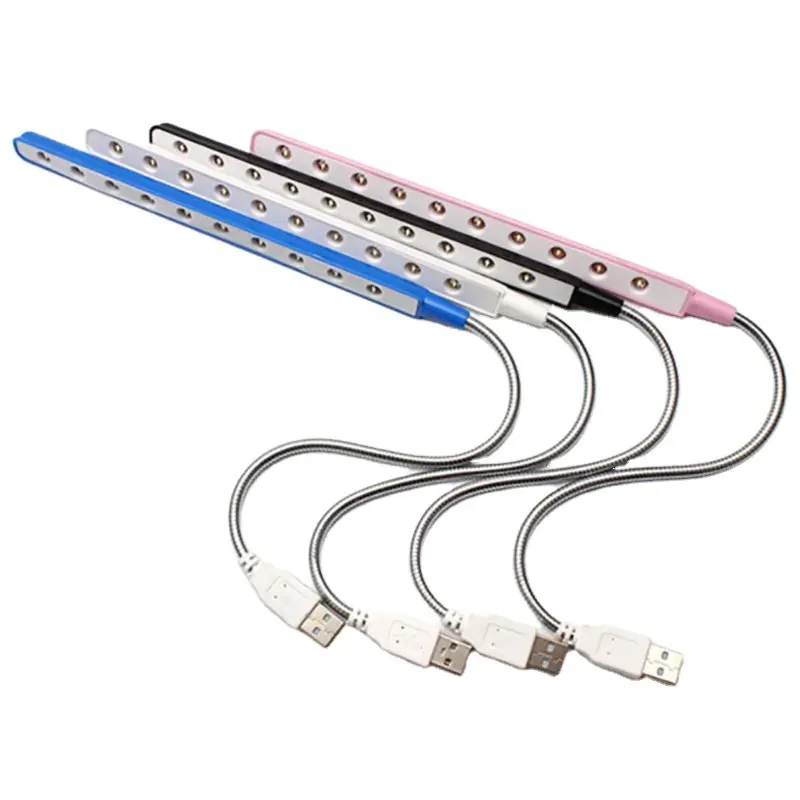 Lampu USB LED 10 Mata – Lampu Belajar Fleksibel & Portabel