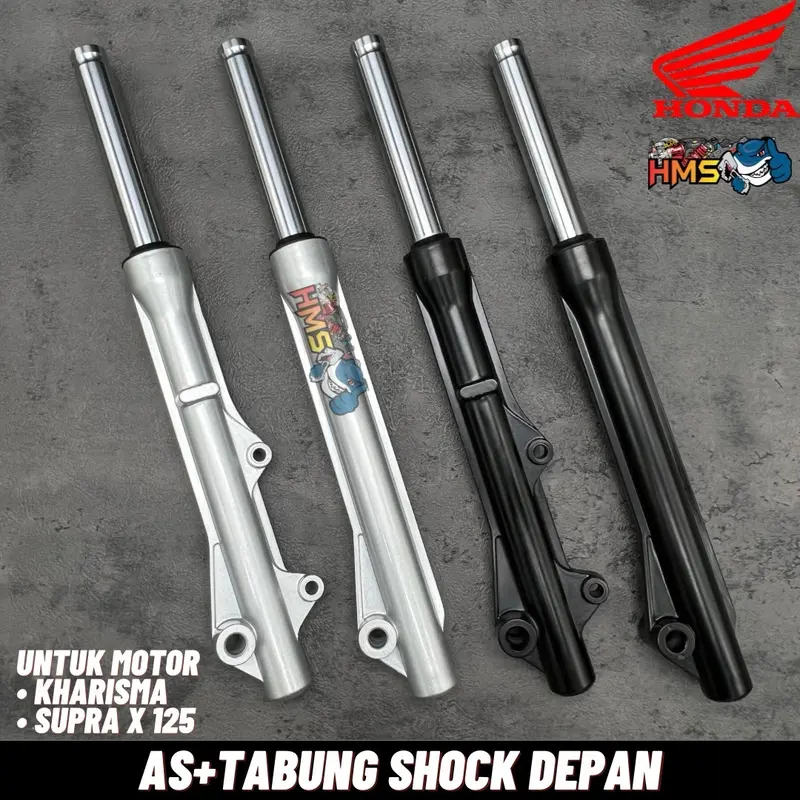 SHOCKBREAKER DEPAN TABUNG SHOCK DEPAN ASSY HONDA KHARISMA SUPRA 125 SUPRA X SUPRA FIT KIRANA CAKRAM KPH AS SHOCK PLUS TABUNG SET 2 PCS KANAN KIRI TINGGAL PASANG 0