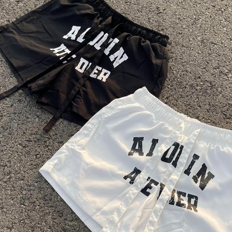 [DEAL MỞ BÁN] ALODIN.atedier | Quần short ALODIN Dù Lì In Lụa cao cấp 2 lớp lót lưới form trên gối  Nam Nữ S2 Menswear 2