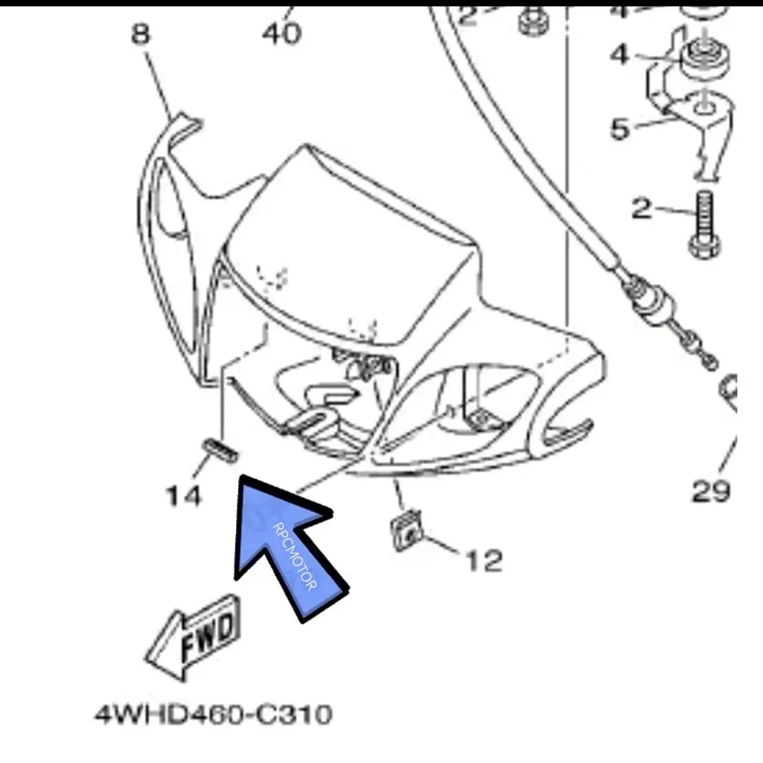 YAMAHA Y110 SS1 SS2 LC135 GROMMET LAMPU DEPAN HEAD LAMP RUBBER