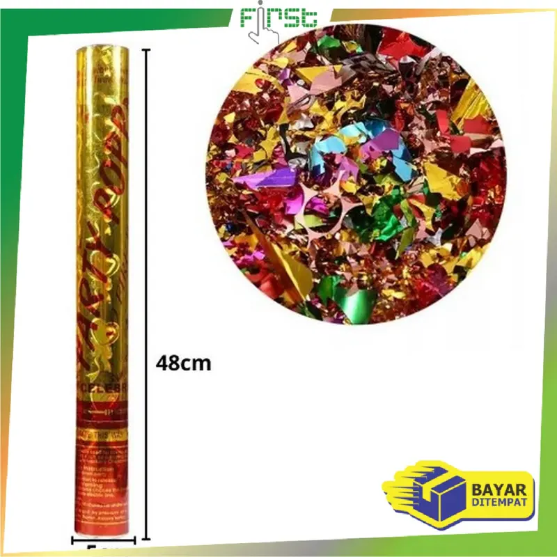 [COD] FH C785 Confetti Party Semburan Kertas Warna Warni Wedding dan Ulang Tahun Import 8
