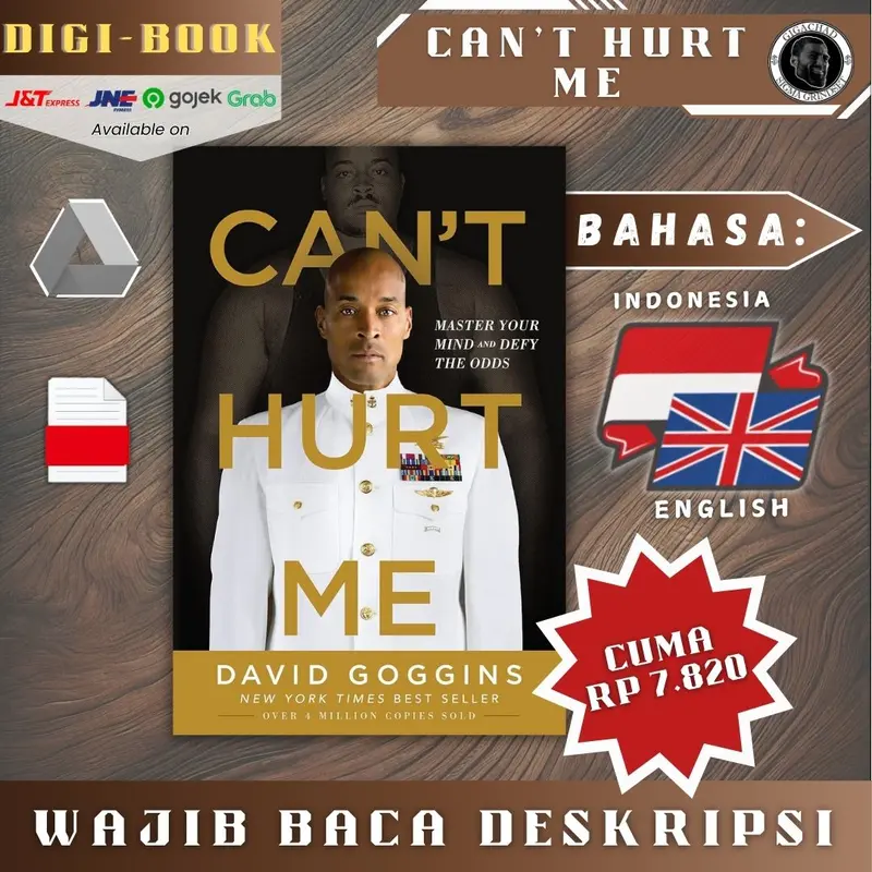 SSL - Buku Can't Hurt Me | motivasi dan disiplin | panduan disiplin | murah termurah free ongkir premium bergaransi lengkap terbaik 0