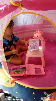 Product Review of Meja Belajar Projector Painting Meja menggambar Anak Mainan Furniture Edukasi Melukis Mewarnai Anak SPEEDS 025-3 from S**a 2