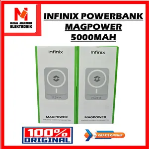 INFINIX POWERBANK MAGPOWER 5000MAH GRAY- GARANSI RESMI