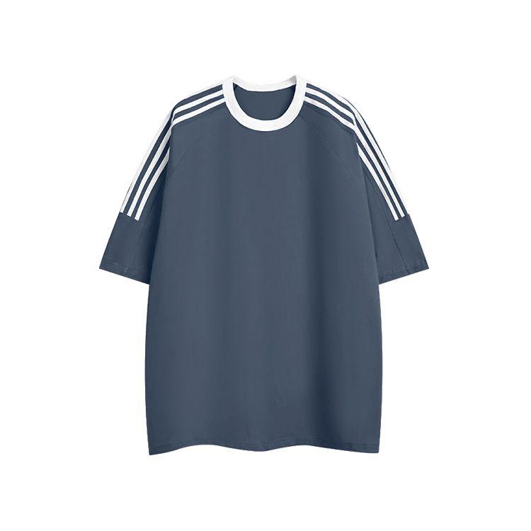 Product Introduction of Singapore Link: High-Quality Cotton Raglan T-Shirts Await Streetwear Top Man Menswear Casual Striped Crewneck Tropical 11