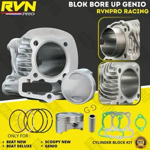 BLOK SEHER BORING BORE UP GENIO BEAT NEW BEAT LED BEAT DELUXE BEAT STREET SCOOPY FI NEW 53MM RACING RVN THAILAND