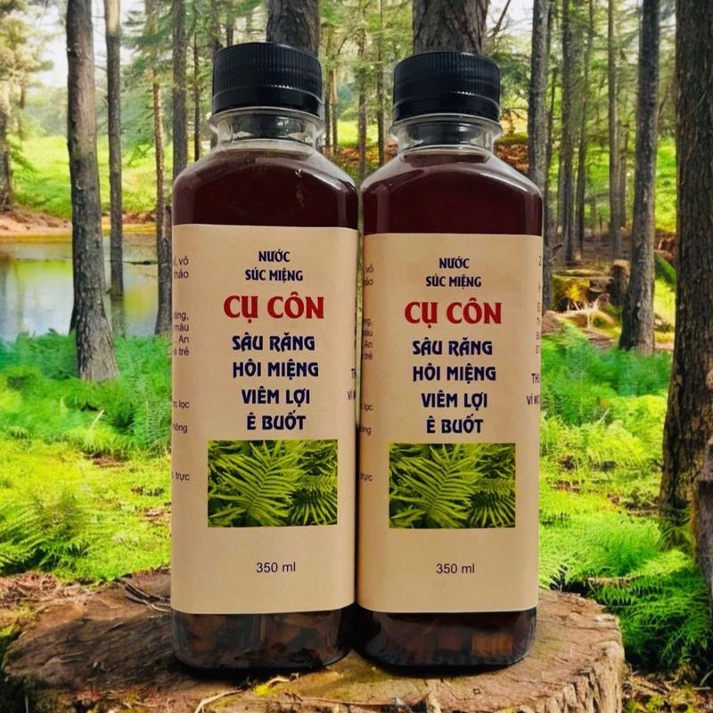  Combo 2 Chai Nước Súc Miệng Thảo Dược Cụ Côn 350ml - Tinh Chất Thảo Dược Tự Nhiên - Hỗ Trợ Vệ Sinh Răng Miệng 