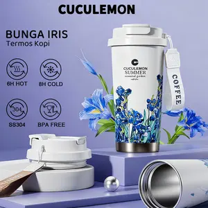 Cuculemon Botol Minum Tumbler Stainless Steel 530ml Termos Kopi Gelas Vacum Tahan Panas Dingin