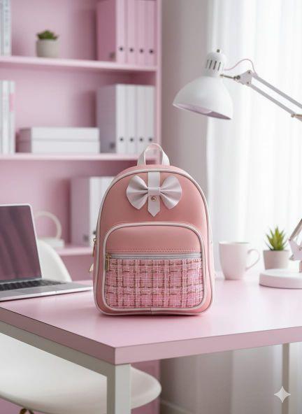 tas ransel pita wanita serbaguna tas gendong bahan sintetis dan kanvas