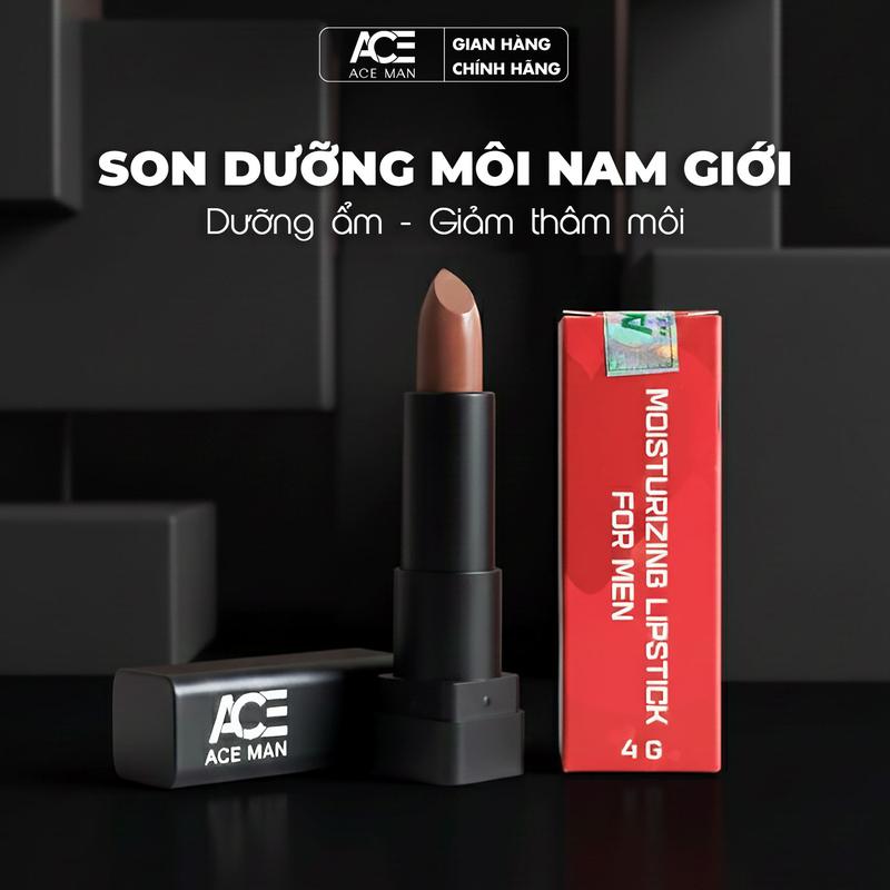 Son dưỡng môi nam giới ACEMAN 4g Chocolate chiết xuất thiên nhiên giúp môi tươi tắn