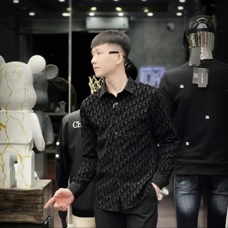 Áo Sơ Mi Nam in Họa Tiết Dập Vân Nổi Siêu Sang Phong Cách Hàn Quốc Kiểu Dáng Trẻ Trung Sang Trọng