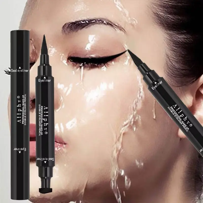 [ BPOM] 2IN1 Eyeliner Stamp Waterproof Black Anti Air Tahan Lama 5