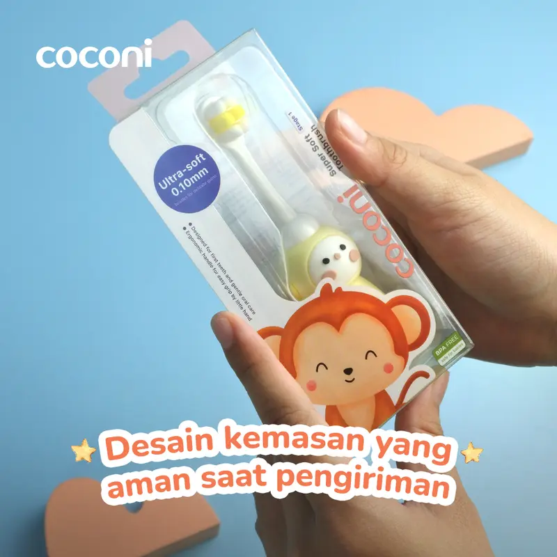COCONI Super Soft Toothbrush | Sikat Gigi Bayi Anak Balita Super Lembut 4