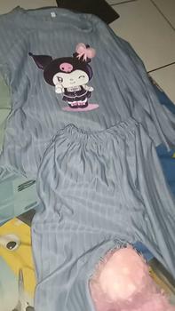 Product Review of Baju Anak Oneset Celana Cutbray Knit Hornet Dtf Kuromi Untuk Anak Usia 2 Sampai 12 Tahun - One Set Luna from N**r T** 0