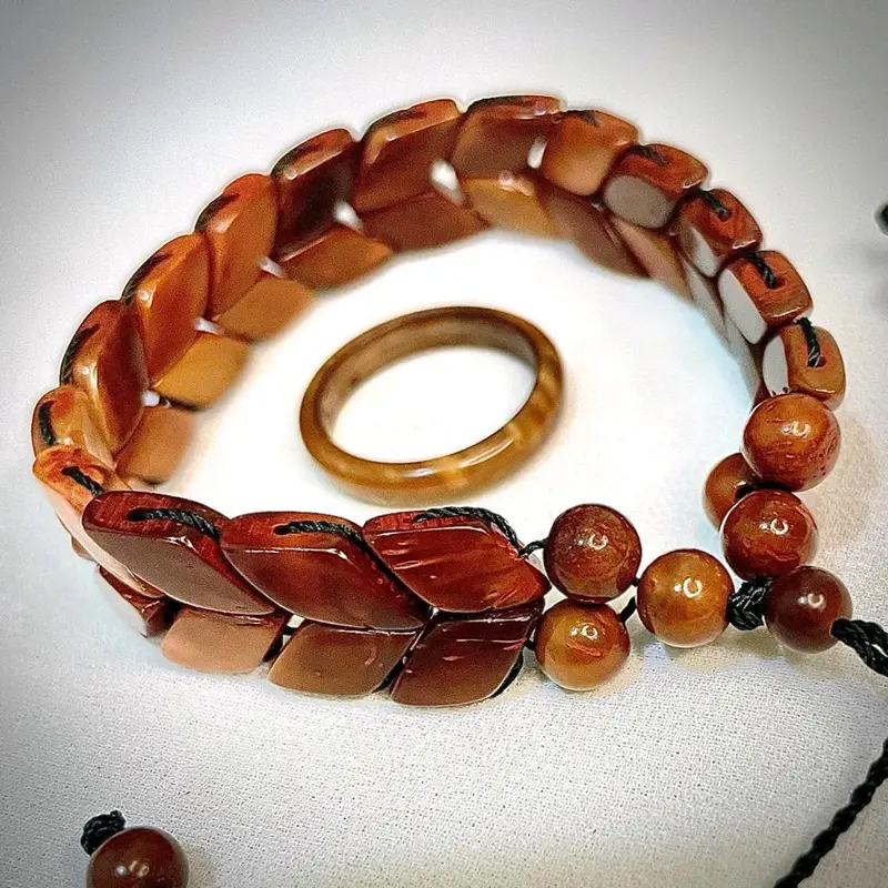 Gelang Kokka kayu padi gandum gelang kaukah santri gelang viral Bracelets Elegan 4