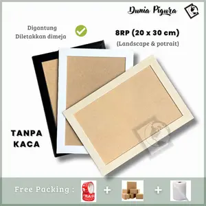 Bingkai Foto 8RP (20x30cm) Minimalis TANPA KACA / Frame Foto