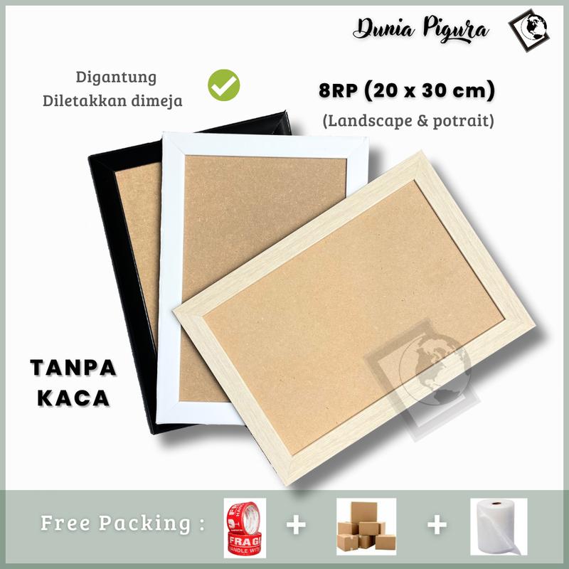 Bingkai Foto 8RP (20x30cm) Minimalis TANPA KACA / Frame Foto 0