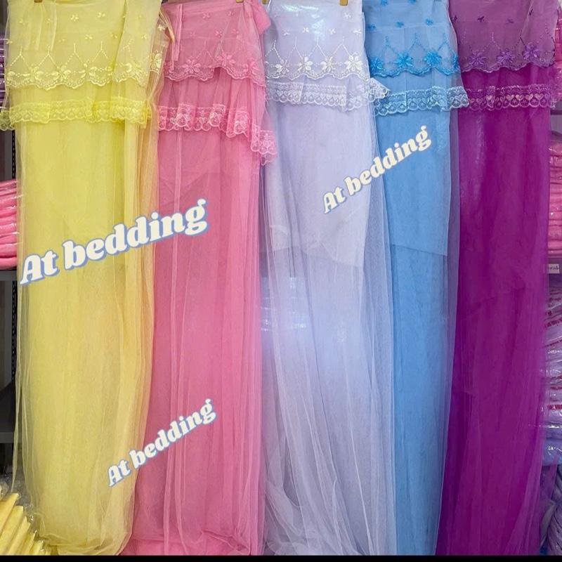 Màn Tuyn Mắc Dây Cao Cấp – Chất Liệu Tuyn Lạnh Thái Đủ Màu Đủ Size mù ng tự bung