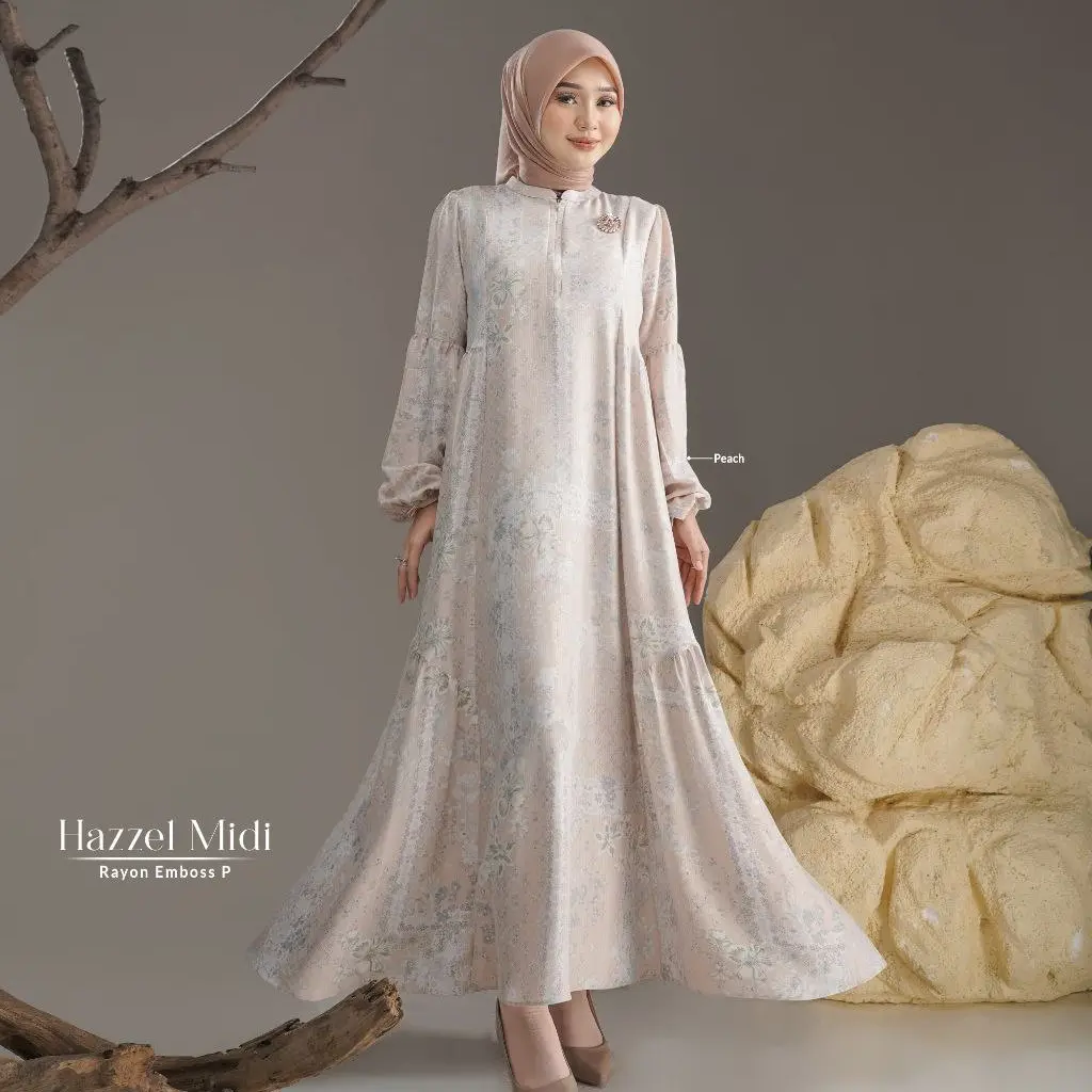 HAZZEL MIDI PEACH 3XL