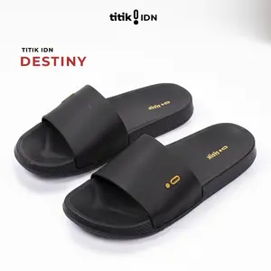 TITIK DESTINY - Sandal Selop Pria Wanita Nyaman Anti Slip Bahan Eva Premium Tanpa Lem Sol Empuk Strap Lentur Tahan Lama Sendal Slip On Cowok Cewek Size 36-44