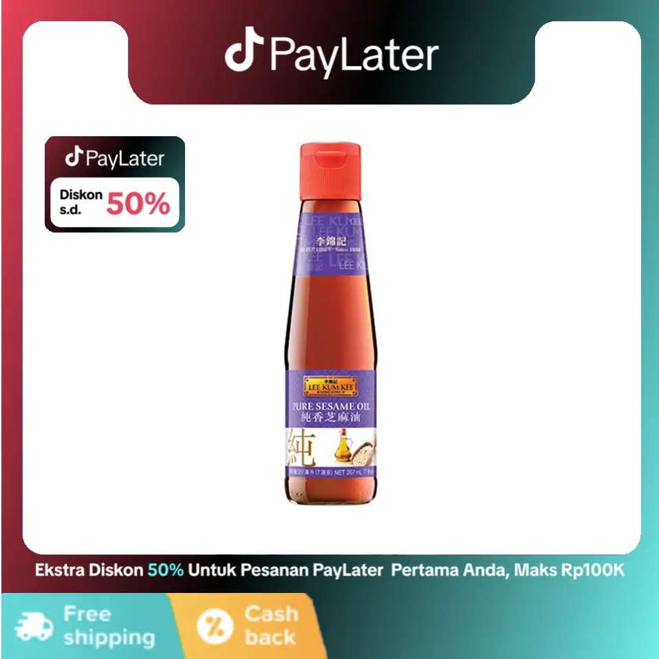 LEE KUM KEE Minyak Wijen Pure Sesame Oil Masakan Makanan 207 ml