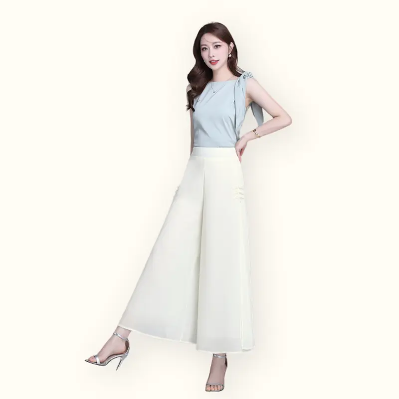 Celana Panjang Sifon wanita gaya korea cantik dan elegan - Jfashion Vista 6