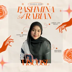 Pashmina Arabian Viscose Voal Shawl - Anti Lecek, Ringan, Adem by Tudungin Store